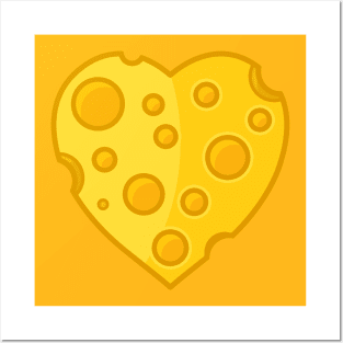 Cheesy Heart cartoon Posters and Art